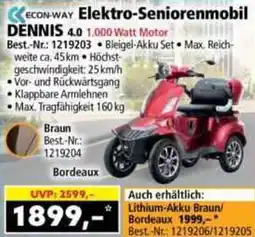 Norma ECON-WAY Elektro-Seniorenmobil DENNIS 4.0 1.000 Watt Motor Angebot