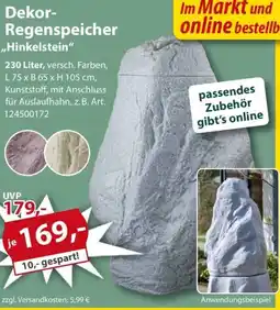 Sonderpreis Baumarkt Dekor- Regenspeicher ,,Hinkelstein" Angebot