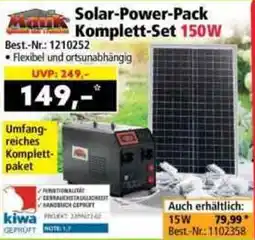 Norma Mauk Solar-Power-Pack Komplett-Set 150W Angebot