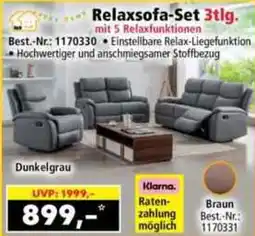 Norma Relaxsofa-Set 3tlg. Angebot