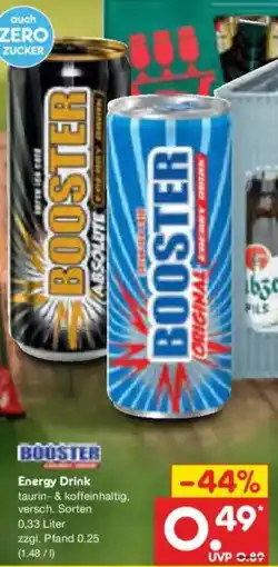 Netto Marken-Discount BOOSTER Energy Drink Angebot