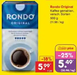 Netto Marken-Discount Rondo Original Kaffee Angebot