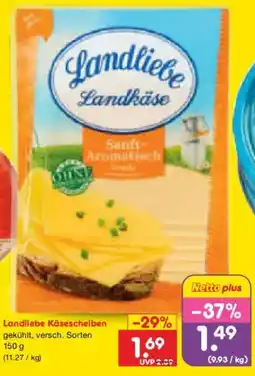 Netto Marken-Discount Landliebe Käsescheiben Angebot