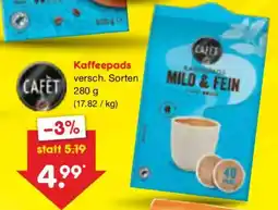 Netto Marken-Discount CAFET Kaffeepads Angebot