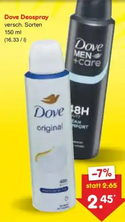 Netto Marken-Discount Dove Deospray Angebot