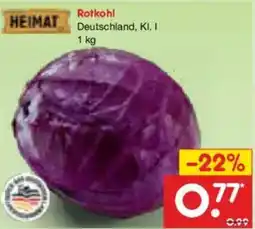 Netto Marken-Discount HEIMAT Rotkohl Angebot