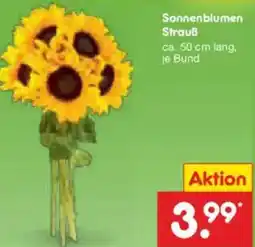 Netto Marken-Discount Sonnenblumen Strauß Angebot