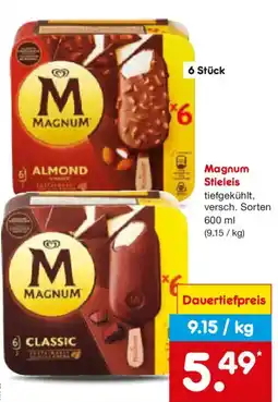 Netto Marken-Discount Magnum Stieleis Angebot