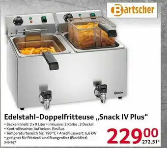 Selgros Edelstahl-doppelfritteuse „snack Iv Plus” Bartscher Angebot