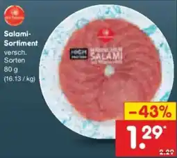 Netto Marken-Discount Salami- Sortiment Angebot