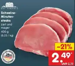 Netto Marken-Discount GUT PONHOLZ Schweine- Minutensteaks Angebot