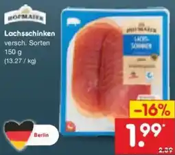 Netto Marken-Discount Hofmaier Lachsschinken Angebot