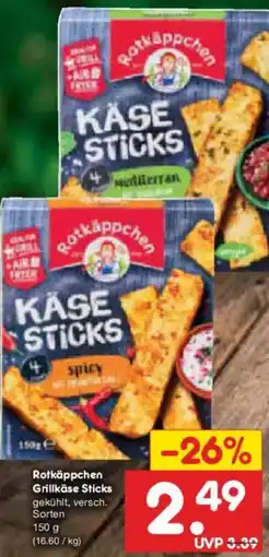Netto Marken-Discount Rotkäppchen Grillkäse Sticks Angebot