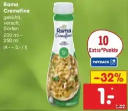 Netto Marken-Discount Rama Cremefine Angebot