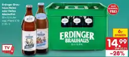 Netto Marken-Discount Erdinger Brauhaus Helles oder Helles Alkoholfrei Angebot