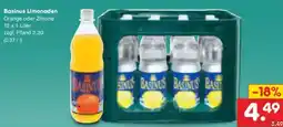 Netto Marken-Discount Basinus Limonaden Orange oder Zitrone Angebot