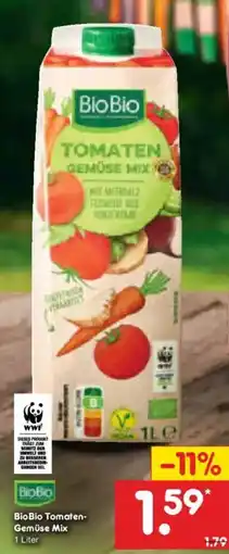 Netto Marken-Discount Bio Bio Tomaten- Gemüse Mix Angebot