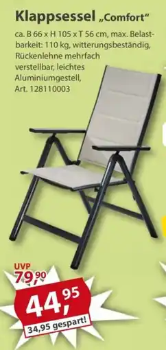 Sonderpreis Baumarkt Klappsessel „Comfort" Angebot