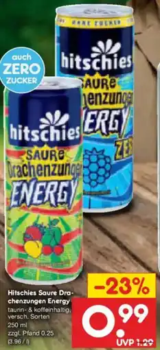 Netto Marken-Discount Hitschies Saure Dra- chenzungen Energy Angebot