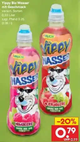 Netto Marken-Discount Yippy Bio Wasser mit Geschmack Angebot