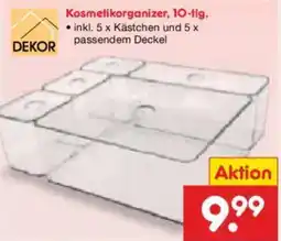 Netto Marken-Discount DEKOR Kosmetikorganizer, 10-tig. Angebot