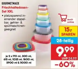 Netto Marken-Discount GOURMETMAXX Frischhaltedosen- Set XXL Angebot