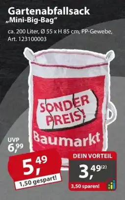 Sonderpreis Baumarkt Gartenabfallsack ,,Mini-Big-Bag" Angebot