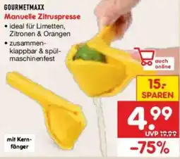 Netto Marken-Discount GOURMETMAXX Manuelle Zitruspresse Angebot