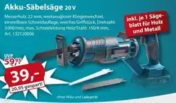Sonderpreis Baumarkt GERMANIA Plattform 2.0 Akku-Säbelsäge 20 v Angebot