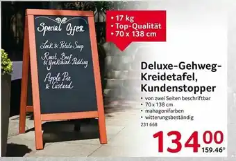 Selgros Deluxe-gehweg-kreidetafel Kundenstopper Angebot