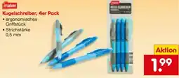 Netto Marken-Discount maker Kugelschreiber, 4er Pack Angebot