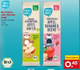 Netto Marken-Discount Hallo Welt Bio Früchte- oder Getreideriegel Angebot