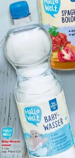 Netto Marken-Discount Hallo Welt Baby-Mineralwasser Angebot