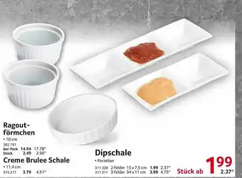 Selgros Ragout-förmchen Creme Brulee Schale Dipschale Angebot