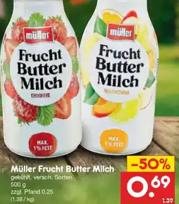Netto Marken-Discount Müller Frucht Butter Milch Angebot