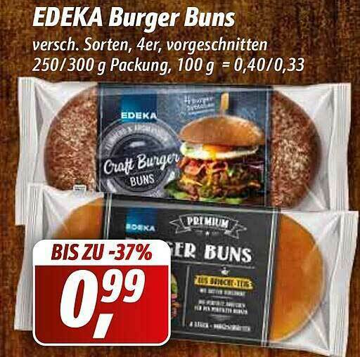 Edeka Burger Buns Angebot bei Simmel
