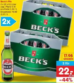 Netto Marken-Discount Beck's Pils Angebot