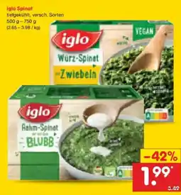 Netto Marken-Discount iglo Spinat Angebot