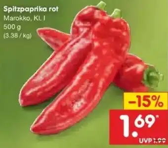 Netto Marken-Discount Spitzpaprika rot Angebot