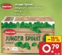 Netto Marken-Discount Beste Ernte Junger Spinat Angebot