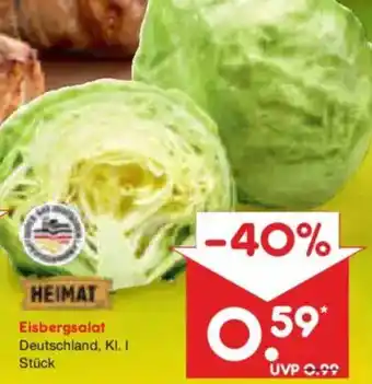 Netto Marken-Discount HEIMAT Eisbergsalat Angebot