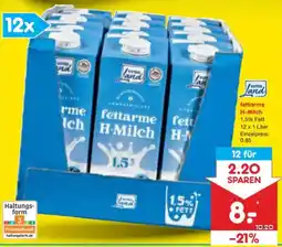 Netto Marken-Discount GUTES Land fettarme H-Milch Angebot