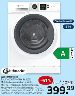 ROLLER Bauknecht Waschmaschine Angebot