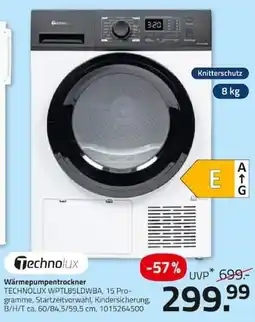 ROLLER Technolux Wärmepumpentrockner Angebot