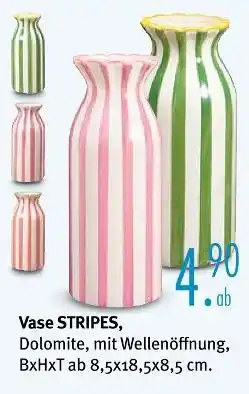 Trends Möbel Vase stripes Angebot