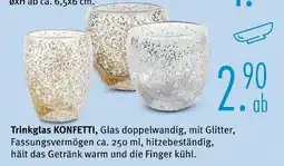 Trends Möbel Trinkglas konfetti Angebot