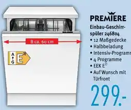Trends Möbel Premiere einbau-geschirrspüler Angebot