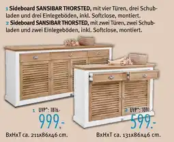 Trends Möbel Sansibar sideboard thorsted bxhxt ca. 211x86x46 cm Angebot