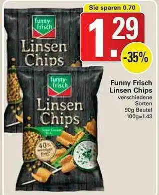 WEZ Funny Frisch Linsen Chips Angebot