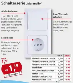 Sonderpreis Baumarkt Schalterserie ,,Maranello" Angebot